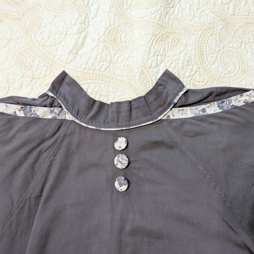 Annie Greenabelle seamed circle skirt Sz. 8 Grey - Picture 7 of 7